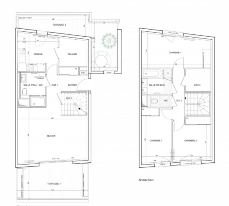 Appartement - 97 m² - 3 pièces