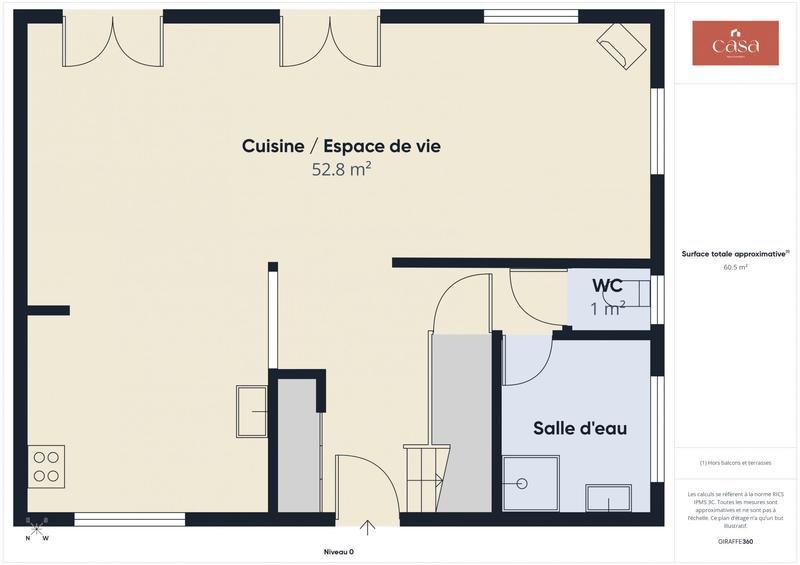 Maison - 93 m² - 5 pièces