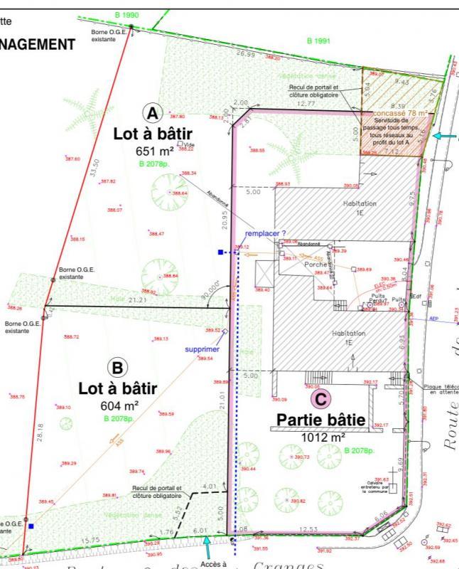 Terrain constructible - 651 m²