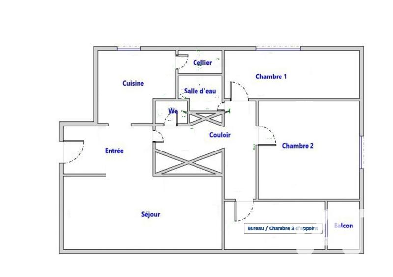 Appartement - 79 m² - 4 pièces