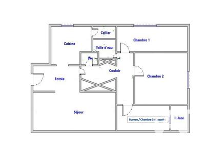 Appartement - 79 m² - 4 pièces