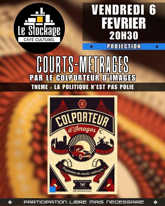 Projection de courts-métrages par le Colporteur d'Images