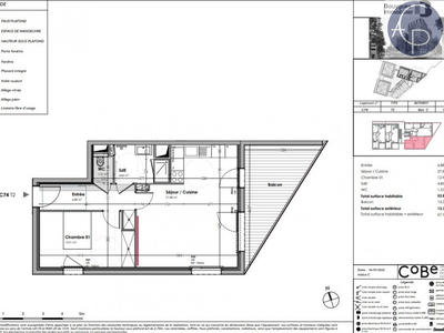 Appartement - 54 m² - 2 pièces