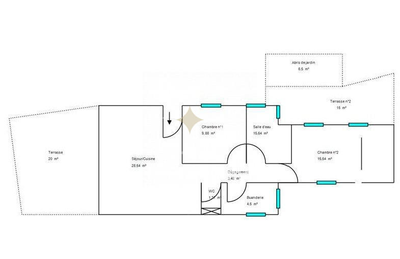 Maison ancienne - 70 m² - 3 pièces