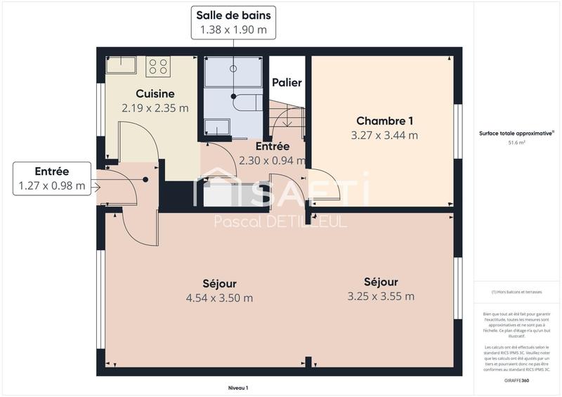 Maison - 65 m² - 4 pièces