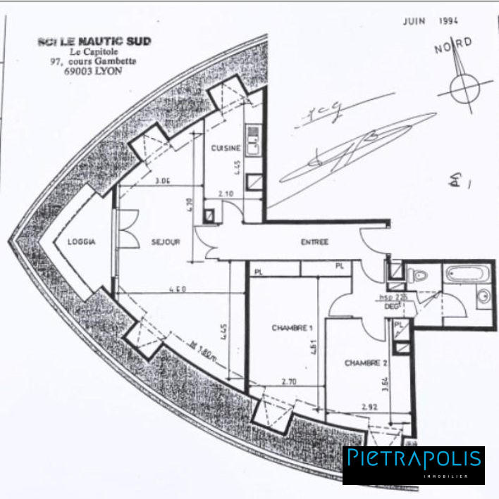 Appartement - 73 m² - 3 pièces
