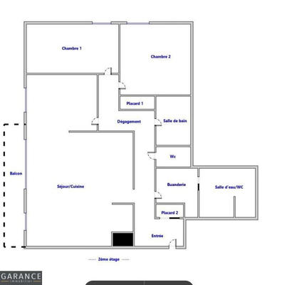 Appartement - 93 m² - 4 pièces