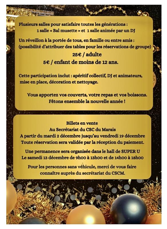 Réveillon convivial à Magné