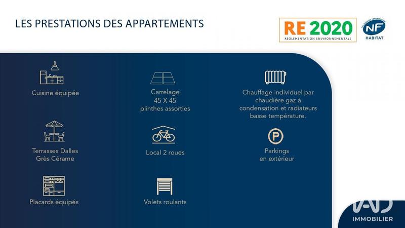 Appartement - 57 m² - 3 pièces