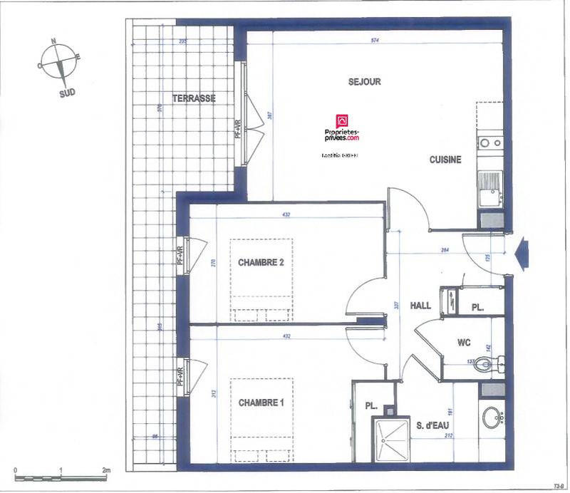 Appartement - 61 m² - 3 pièces
