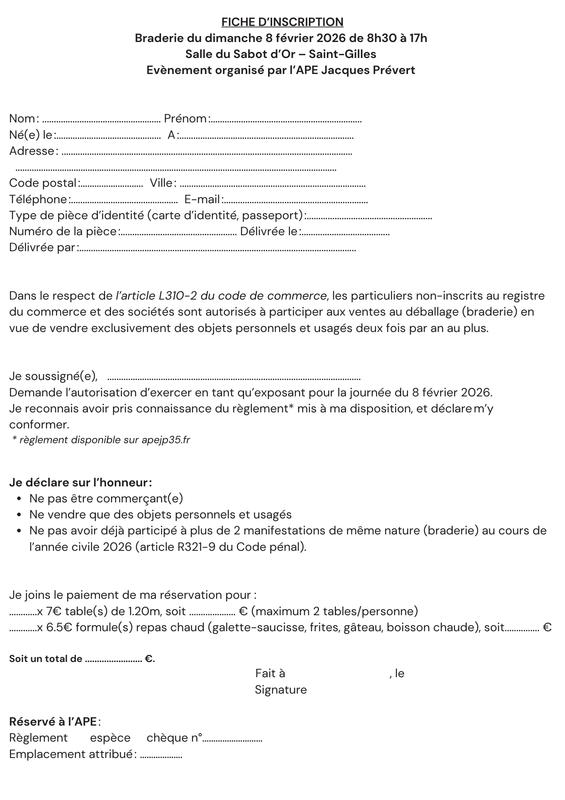 Braderie Couverte - Saint Gilles