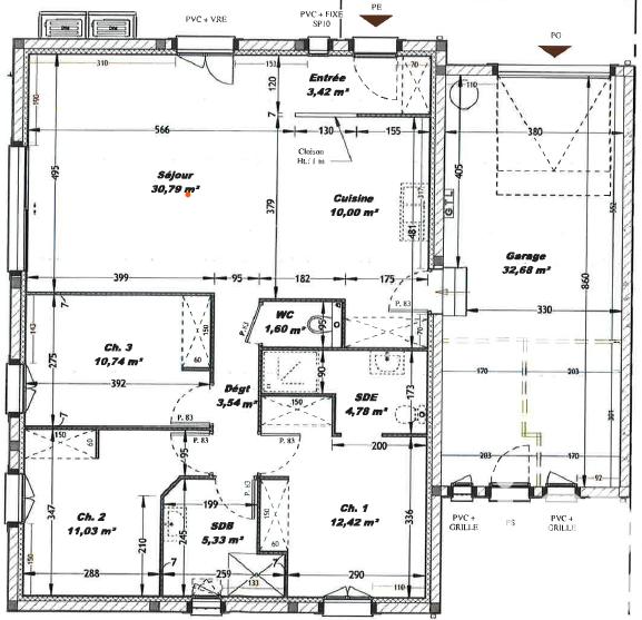 Maison - 106 m² - 6 pièces