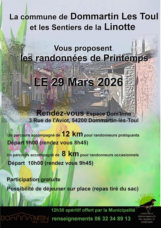 Randonnées de Printemps - Sentiers de la Linotte