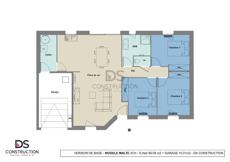 Maison - 88 m² - 5 pièces