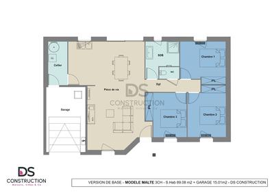 Maison - 88 m² - 5 pièces