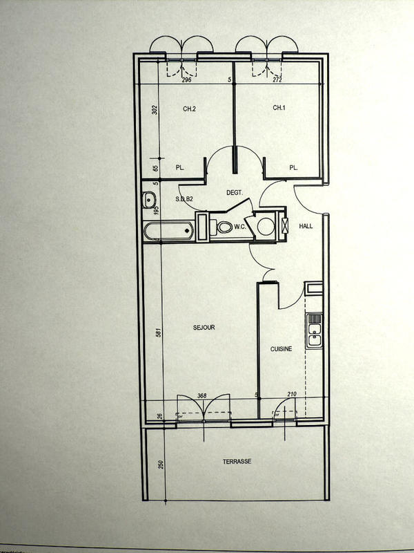 Appartement - 63 m² - 3 pièces
