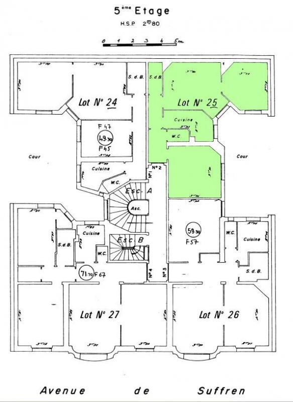 Appartement - 47 m² - 3 pièces