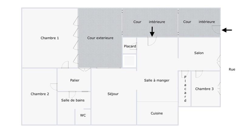 Appartement - 176 m² - 4 pièces