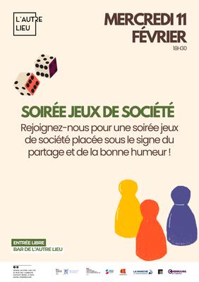 Jeux de société - Soirée animé par les bénévoles | Bar de l’Autre Lieu