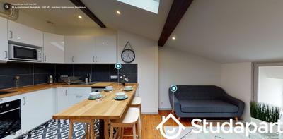 Chambre - 9 m² - 1 pièce