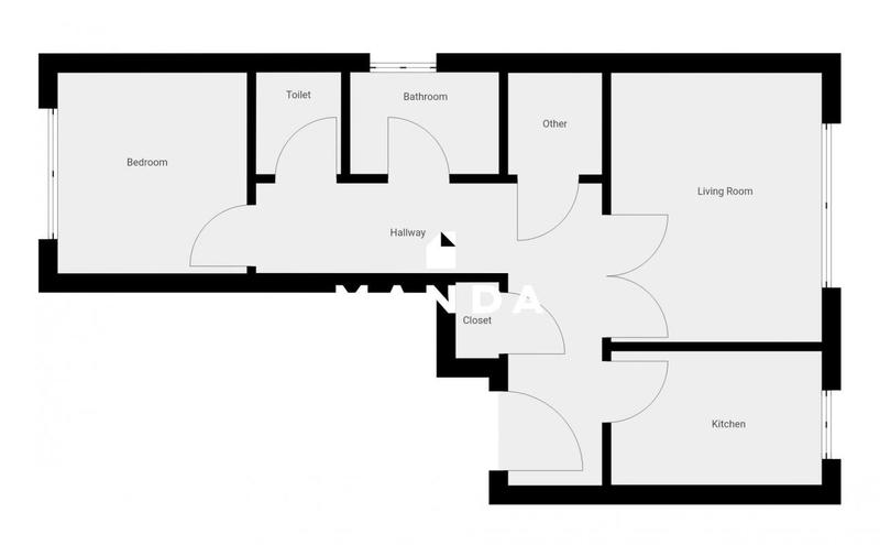 Appartement - 46 m² - 2 pièces
