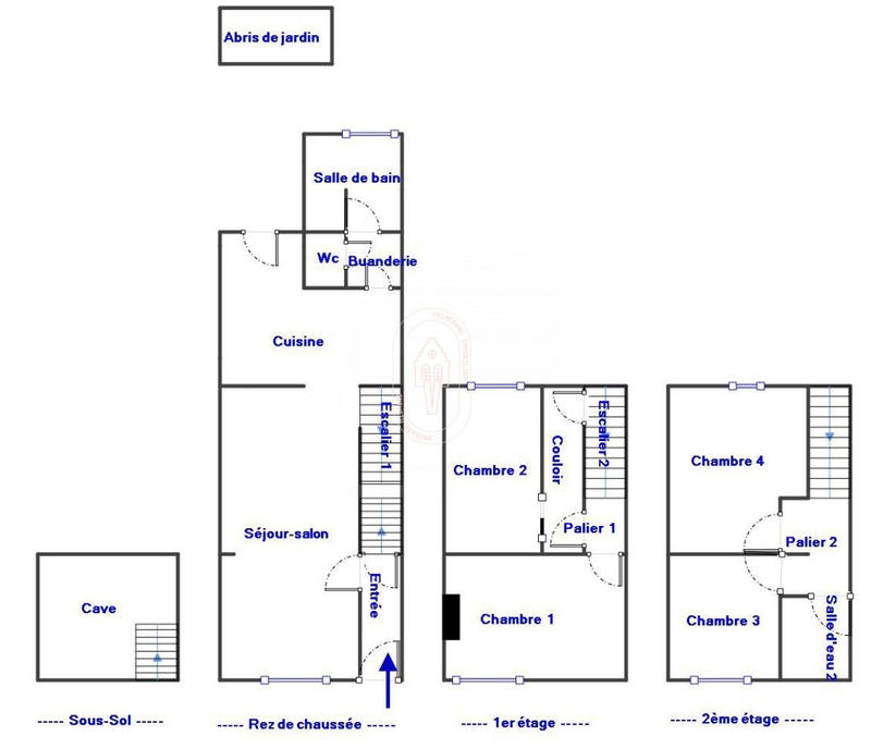 Maison - 110 m² - 5 pièces