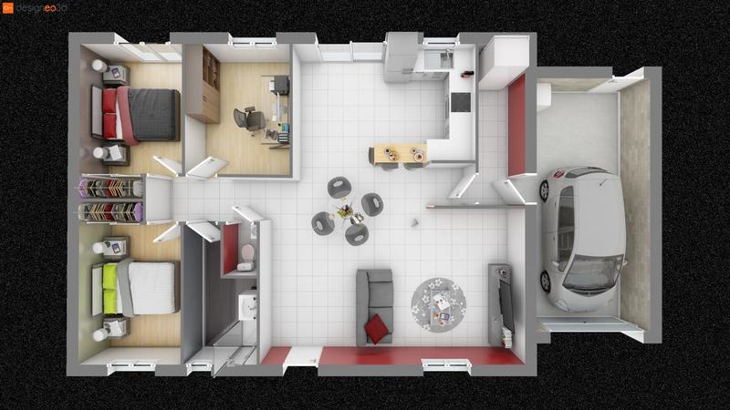 Maison - 89 m² - 5 pièces