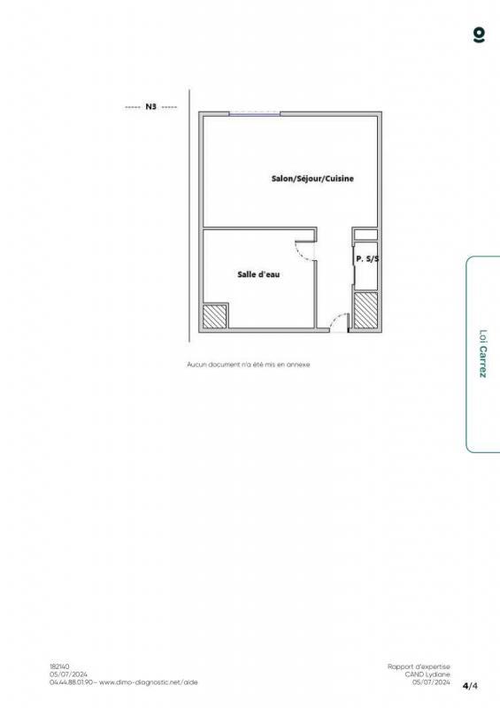 Appartement - 19 m² - 1 pièce