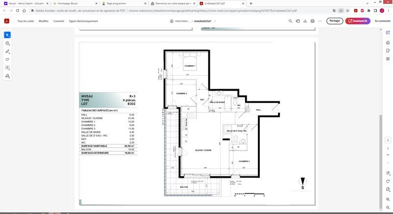 Appartement - 84 m² - 4 pièces