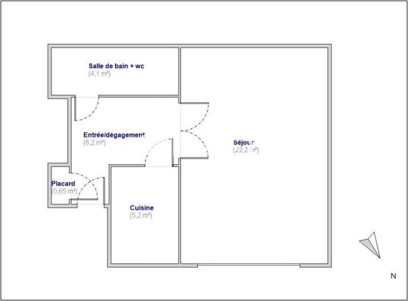 Appartement - 38 m² - 1 pièce