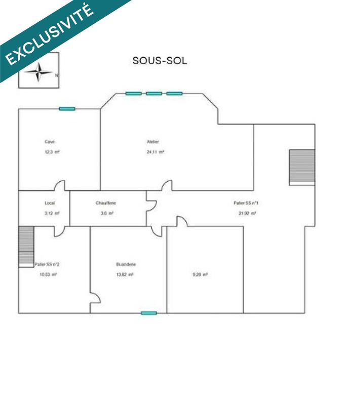 Maison - 300 m² - 9 pièces