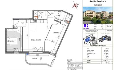 Appartement - 65 m² - 3 pièces