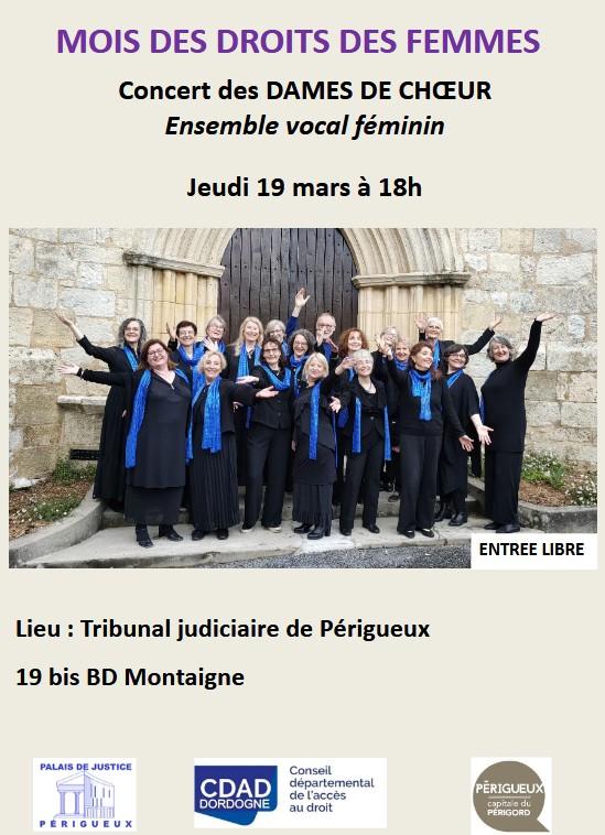 Mois des droits des femmes - Concert des Dames de Choeur