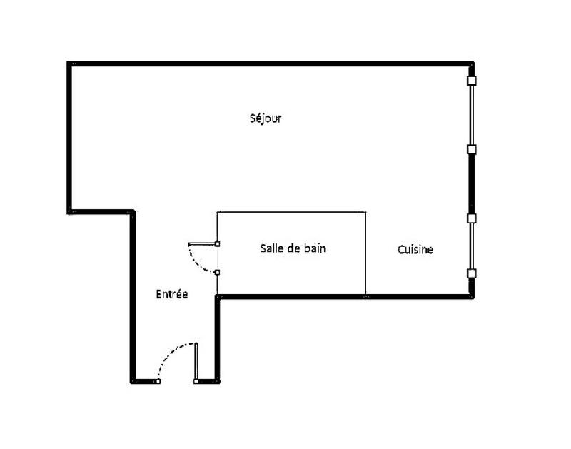 Appartement - 22 m² - 1 pièce