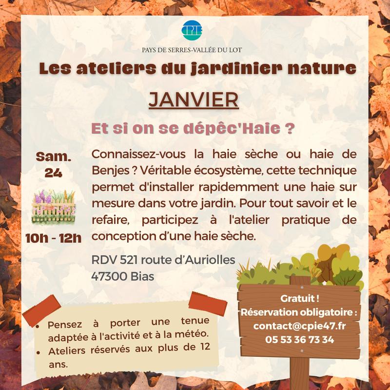 Atelier : et si on se dépêc’Haie ?