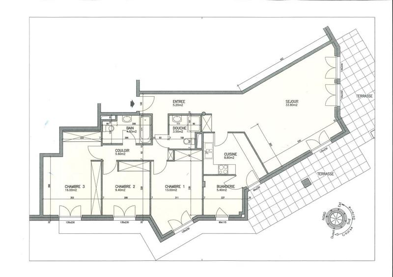 Appartement - 106 m² - 4 pièces