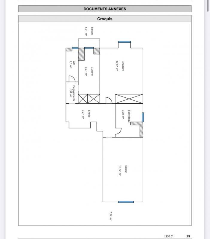 Appartement - 49 m² - 2 pièces