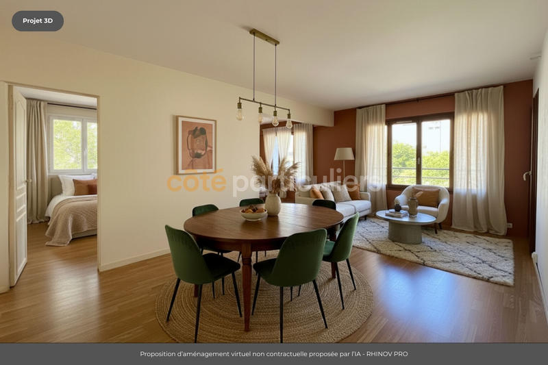 Appartement - 92 m² - 4 pièces