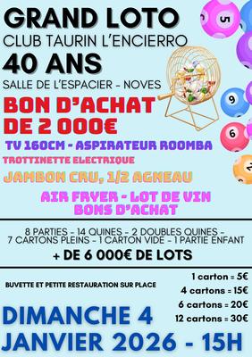 Grand Loto Club Taurin l'Encierro (40 ans)