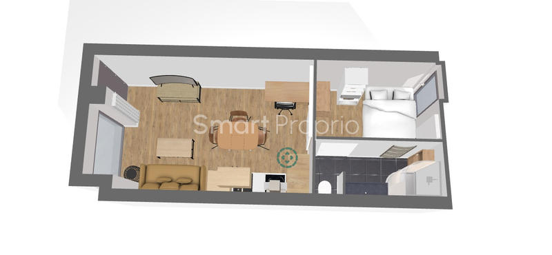 Appartement - 28 m² - 1 pièce