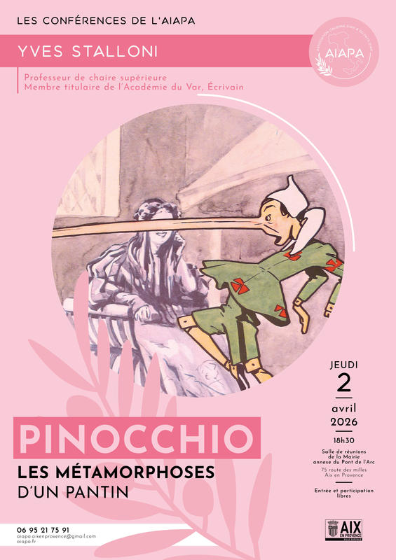 Conférence : Pinocchio ou les métamorphoses d’un pantin
