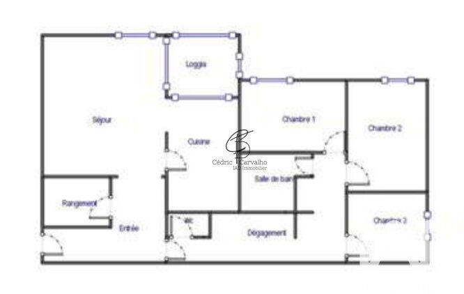 Appartement - 84 m² - 4 pièces