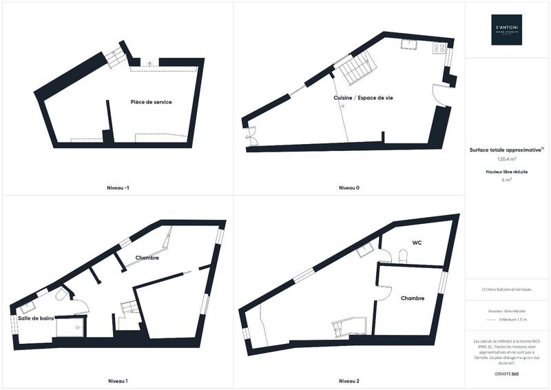 Maison de village - 95 m² - 5 pièces