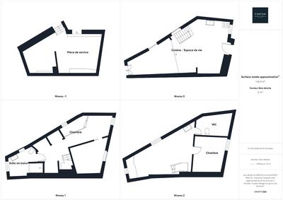 Maison de village - 95 m² - 5 pièces