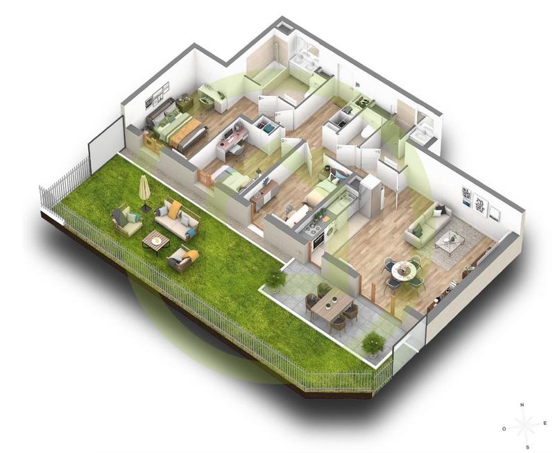 Appartement - 87 m² - 4 pièces