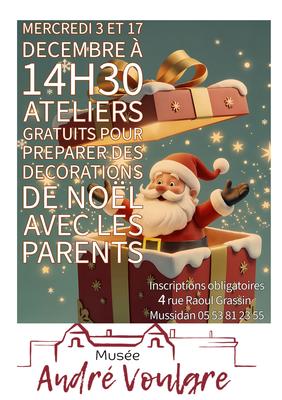 Atelier « Préparer les décorations de Noël
