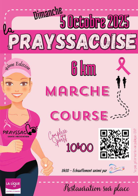 Octobre Rose à Prayssac : course pédestre la Prayssacoise