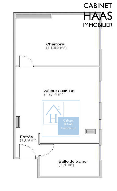 Appartement - 35 m² - 2 pièces