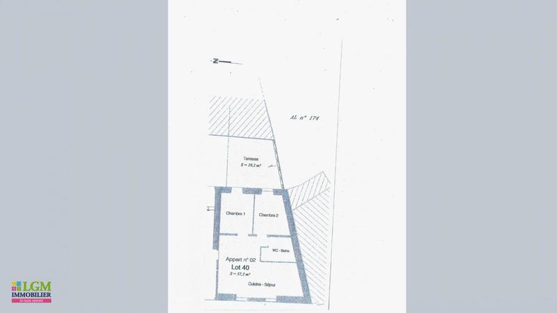 Appartement - 56 m² - 3 pièces