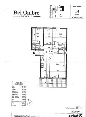 Appartement - 79 m² - 4 pièces